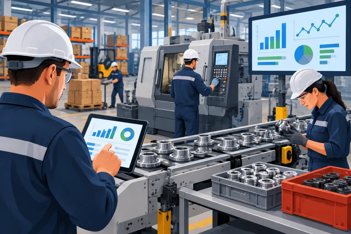 Apontamento de Produção: Como Controlar Tempos, Quantidades e Perdas na Fábrica