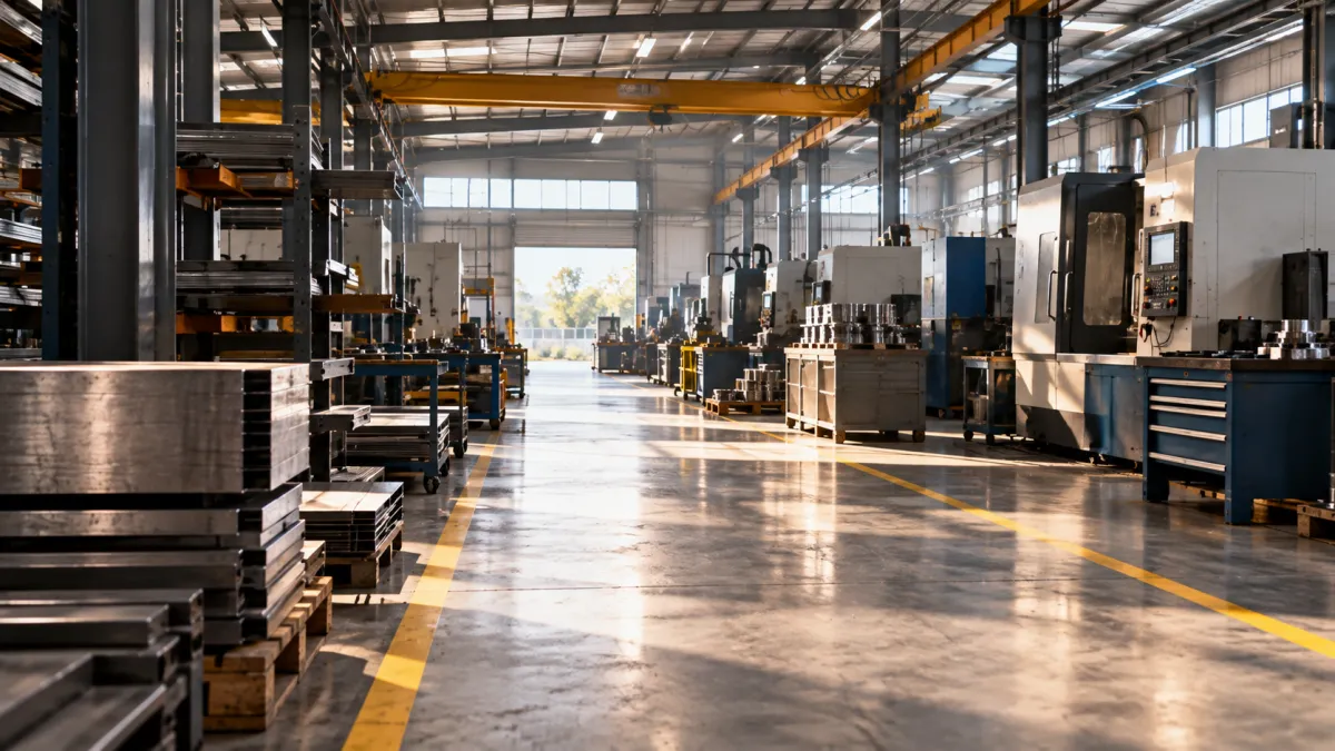Oficina Industrial com Aisle Iluminado