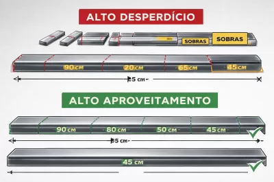 Economize Material com Sistema Serralheria Cálculo de Cortes de Esquadrias Orçamentos