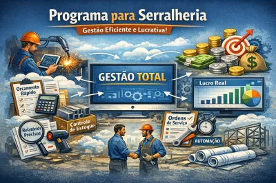 Programa para Serralheria: A Solução Completa para Controlar Orçamentos, Estoque e Lucros em 2026