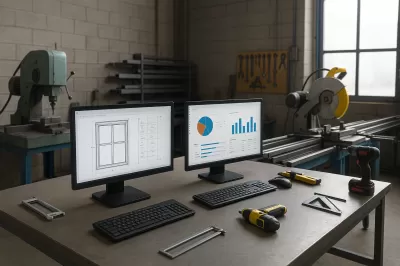 Como um sistema para serralheria otimiza o cálculo de cortes de esquadrias e orçamentos