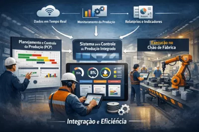 Sistema para controle de produção e PCP: como funcionam juntos no chão de fábrica