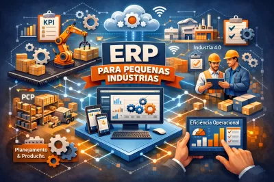 ERP para Pequenas Indústrias: O Guia Completo Para Automatizar Produção, Estoque e Financeiro