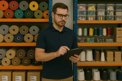 Como um sistema para confecção auxilia no controle de estoque de tecidos e aviamentos