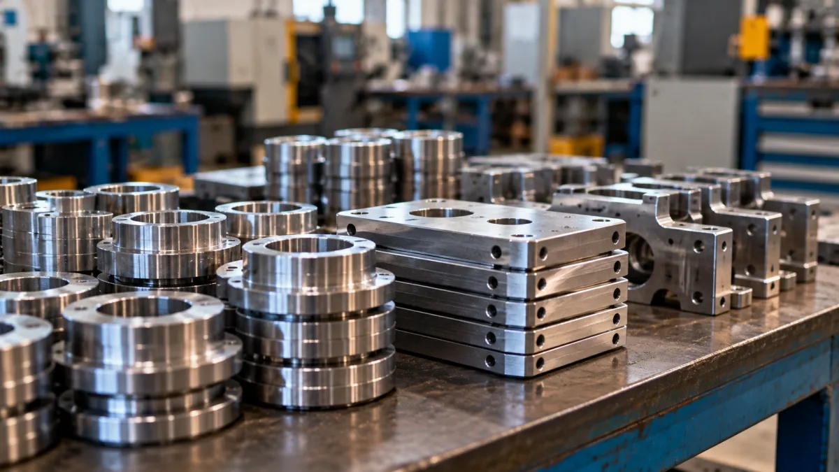Peças Usinadas em Oficina Industrial
