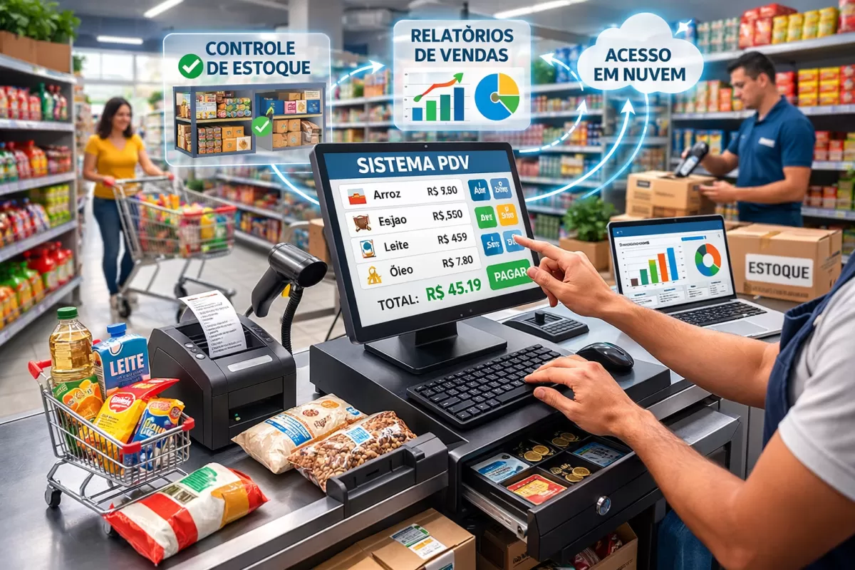 Como escolher o melhor sistema PDV para mercadinho pequeno - AtacadistaPro