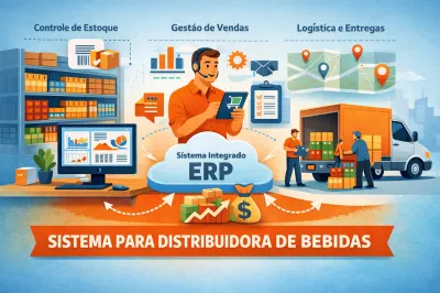 Sistema para distribuidora de bebidas: como controlar estoque, vendas e entregas em um só lugar
