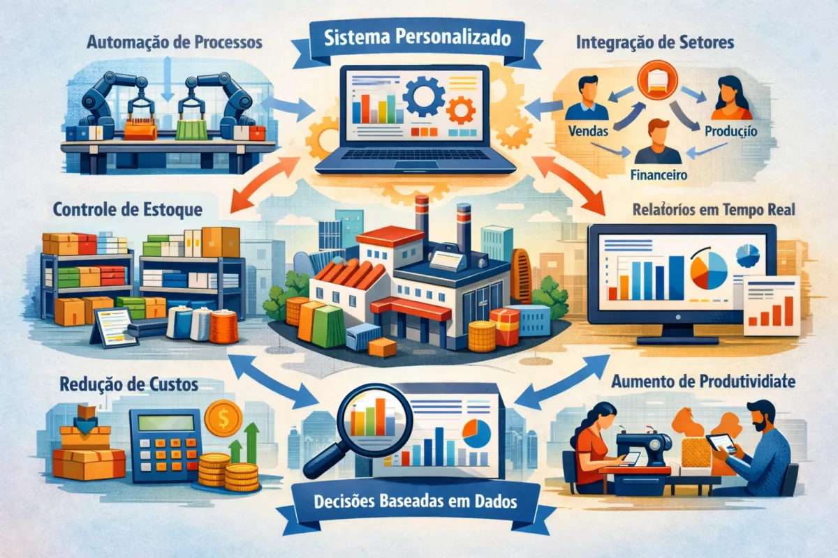 Como um Sistema Personalizado Pode Reduzir Custos e Aumentar a Produtividade da Sua Empresa