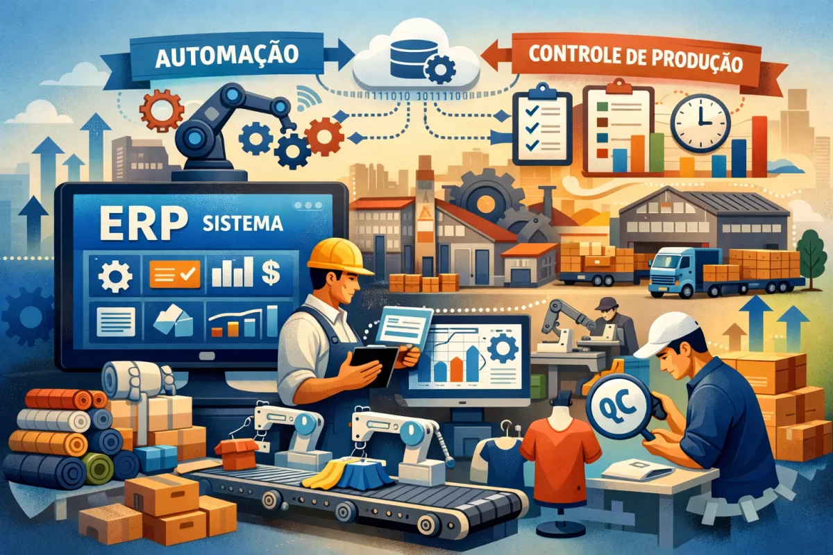 Controle de Produção Industrial: 7 Estratégias para Aumentar a Eficiência da Fábrica em 2026