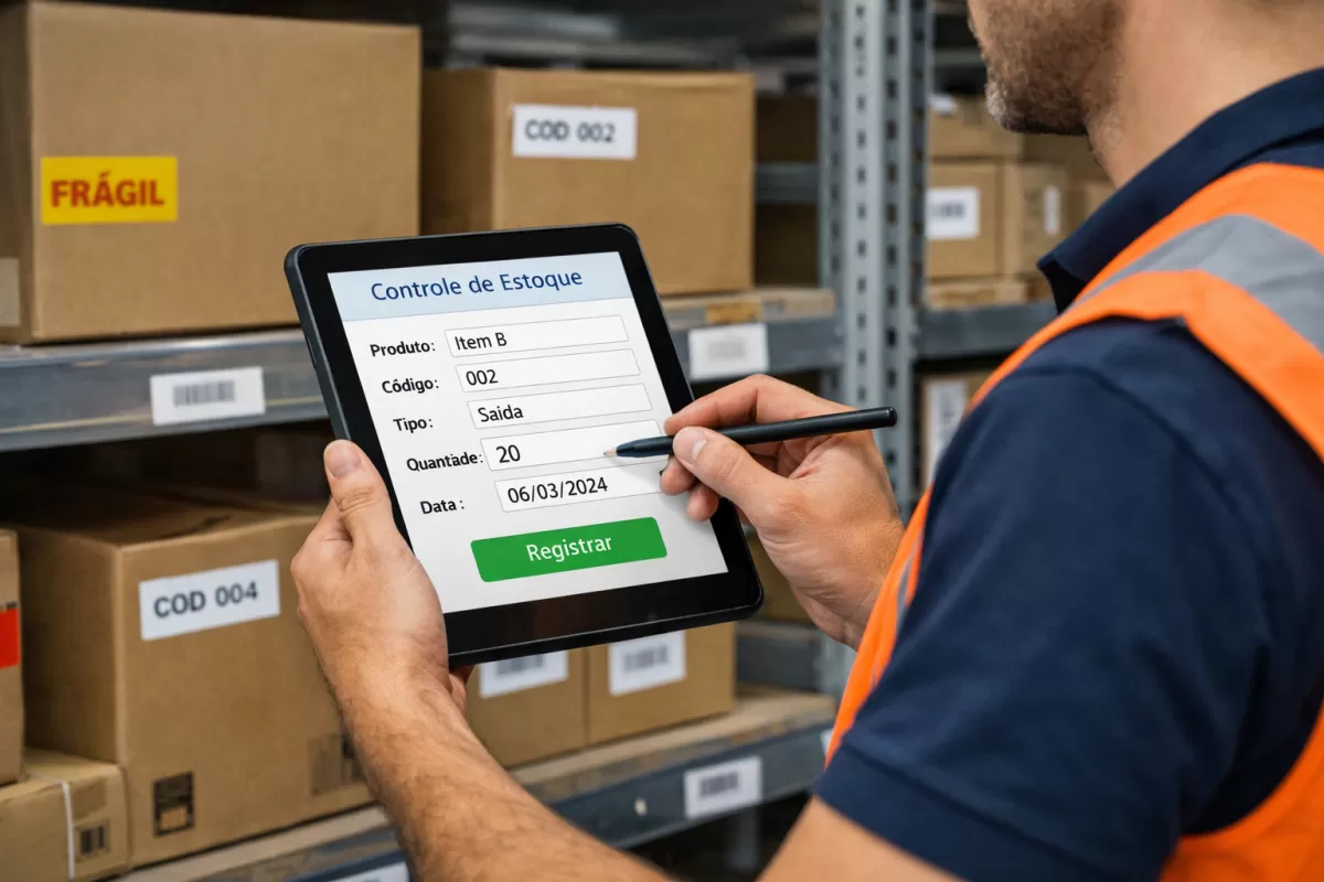 Controle de Estoque Entrada e Saída: Passo a Passo Completo