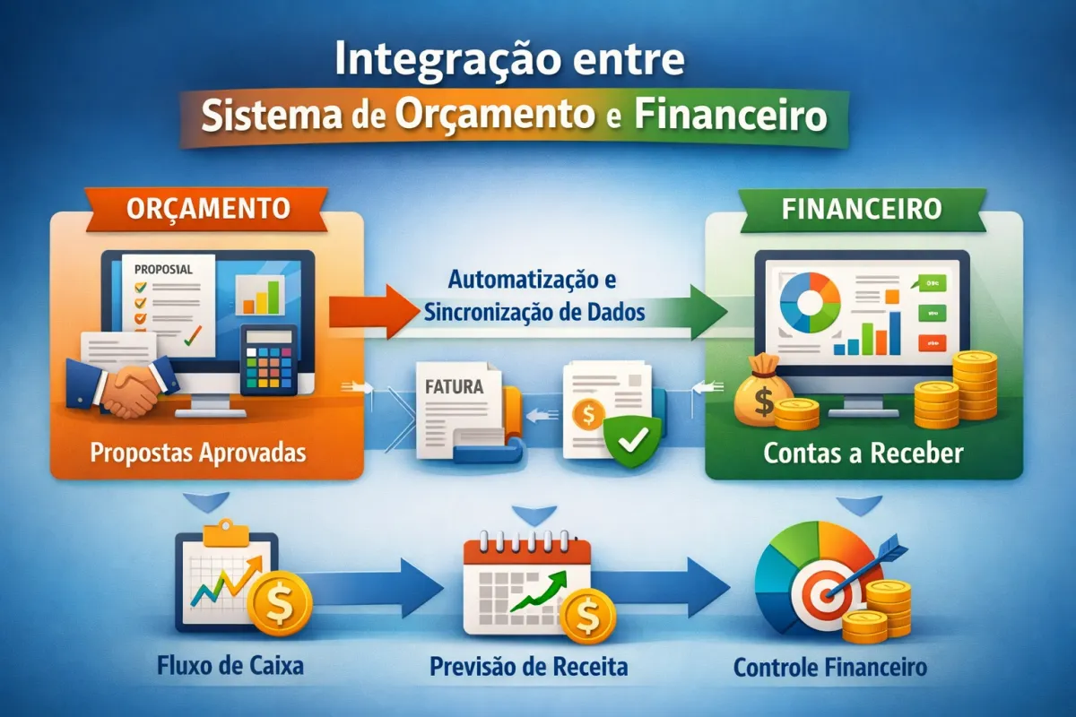 Como integrar um sistema de orçamento com seu financeiro