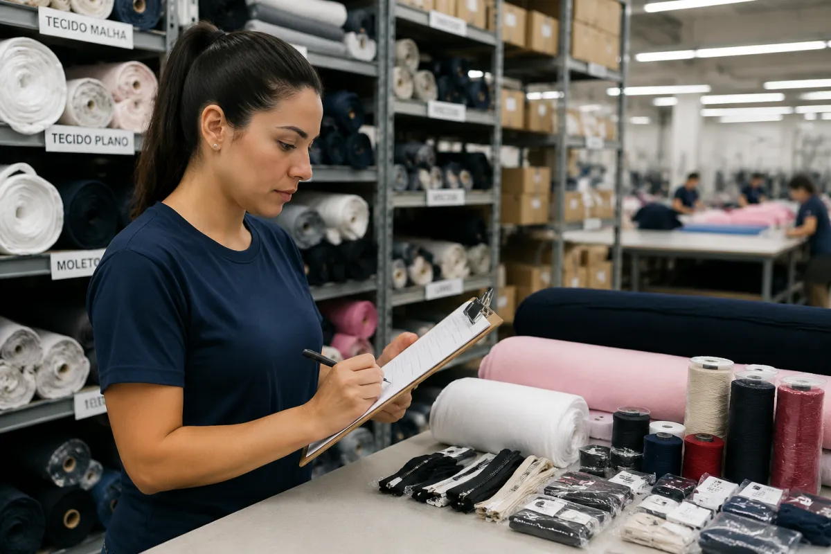 Controle de estoque de materiais na confecção: como reduzir desperdícios e aumentar o lucro