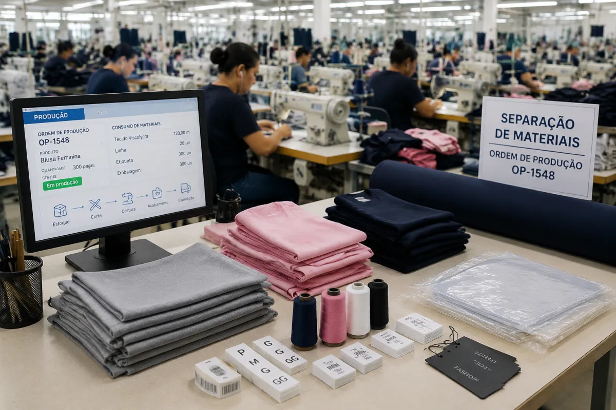 Controle de estoque de materiais: melhores práticas para indústrias de confecção