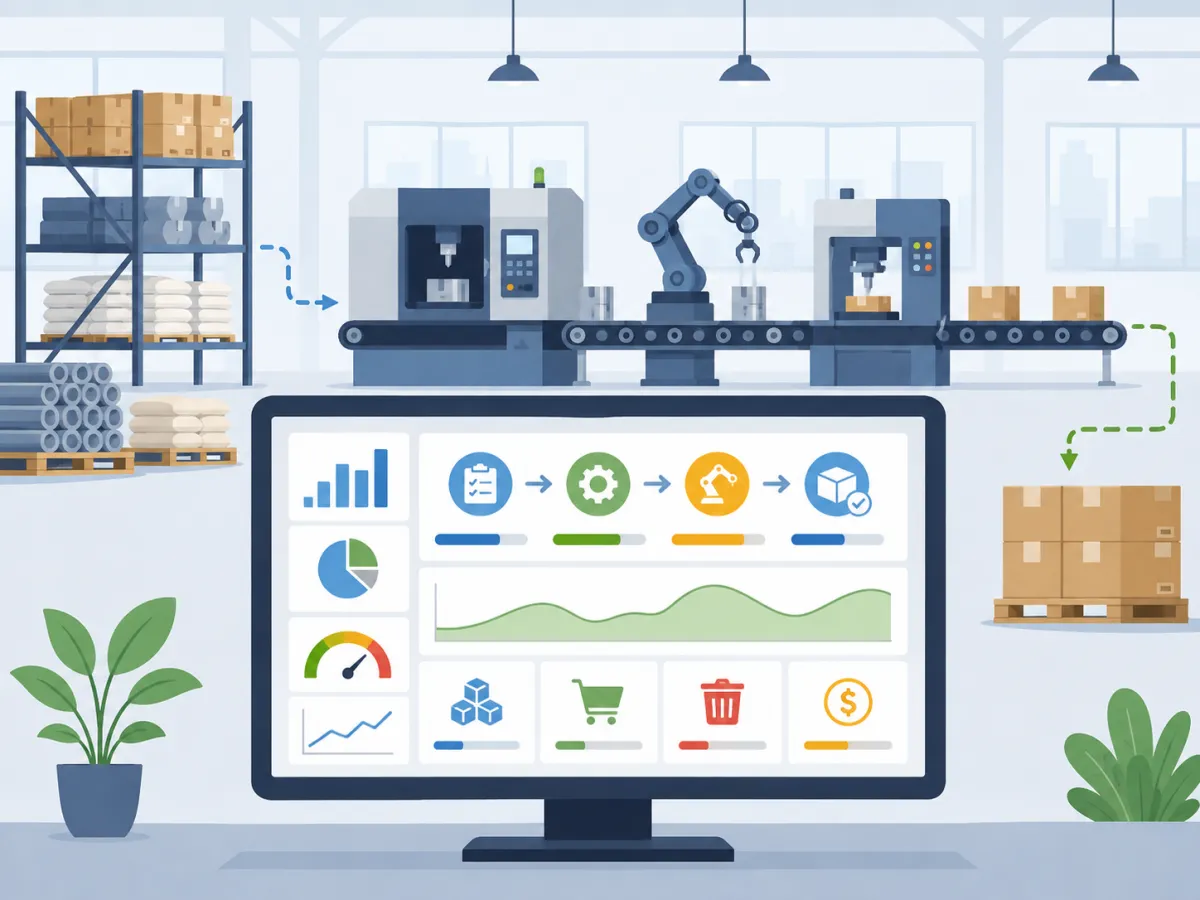 ERP Produção: Como Integrar PCP, Estoque e Compras em um Só Sistema