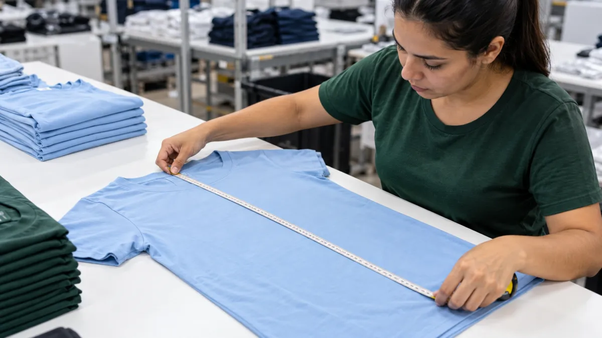 Profissional realizando a conferência dimensional