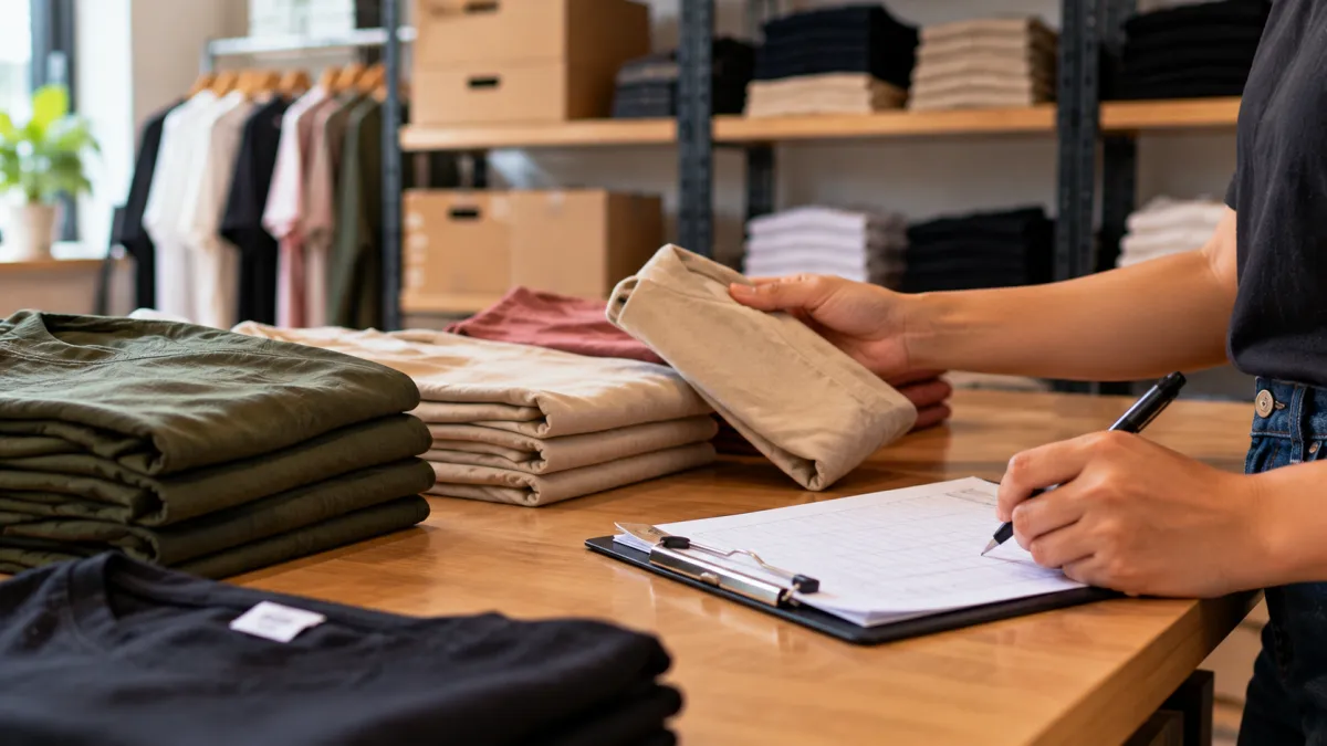 Conferência de Estoque de Roupas