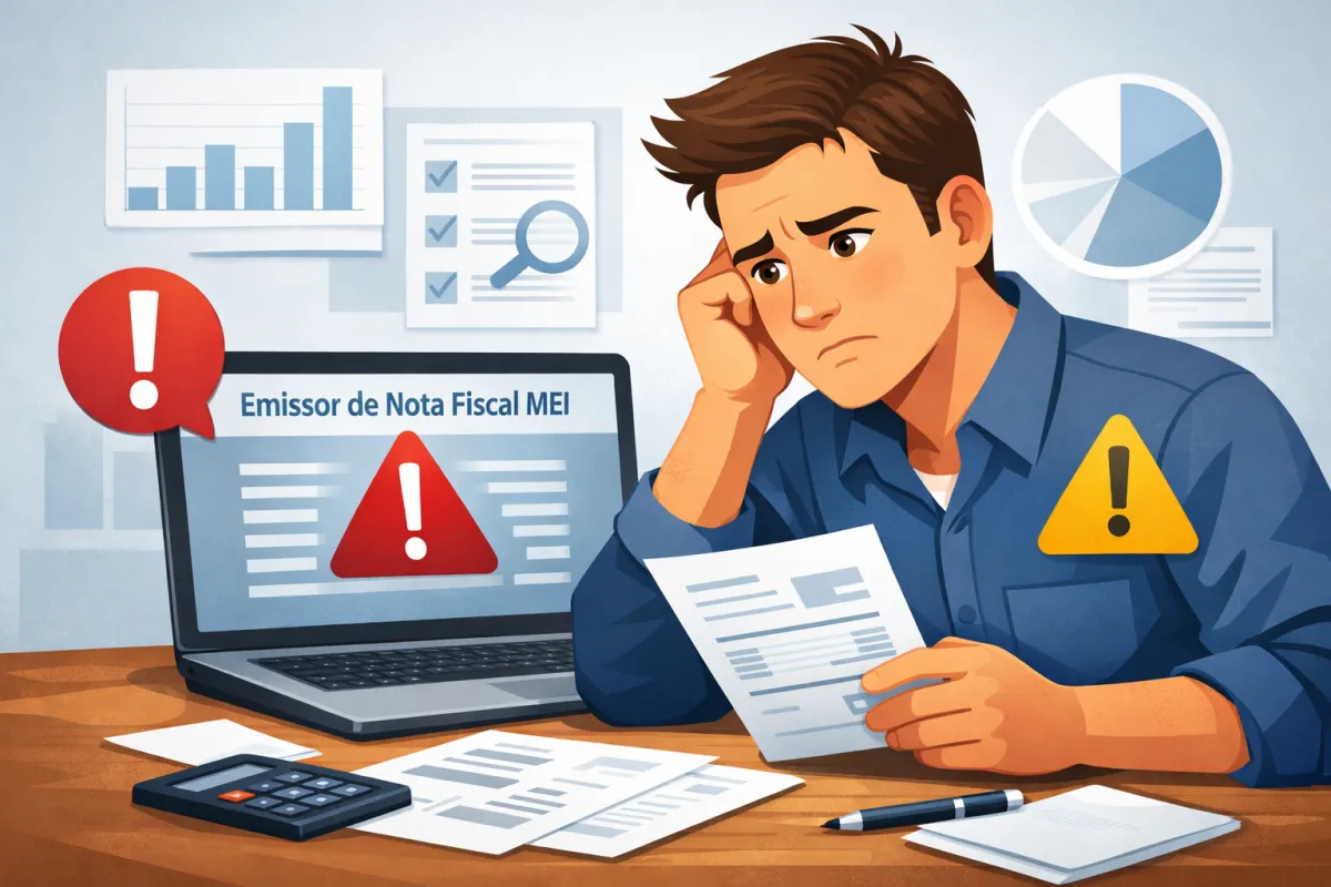 Erros invisíveis no emissor de nota fiscal eletrônica MEI que podem gerar multas