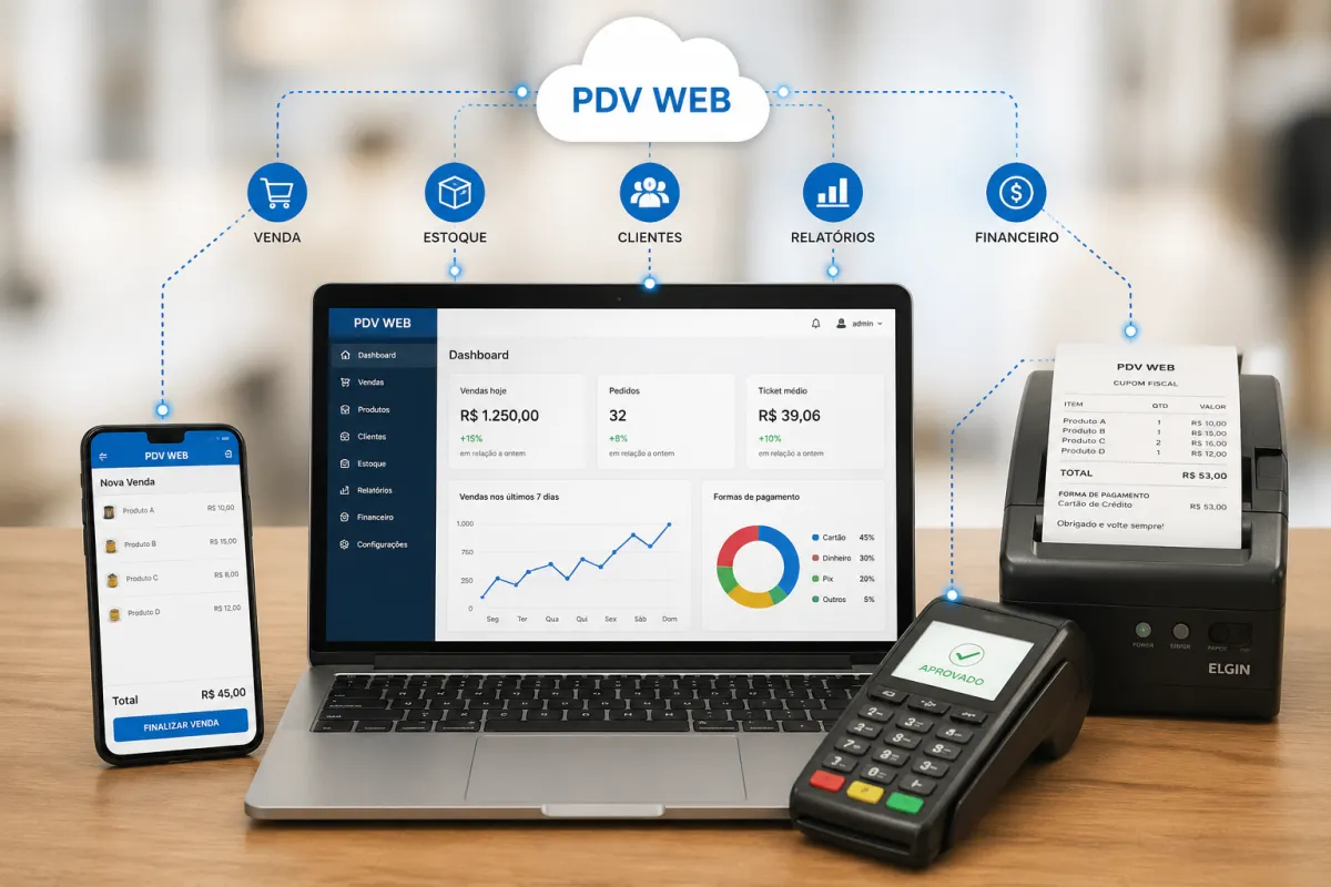 O que é um PDV Web e Como funciona: Guia completo para Empresas.