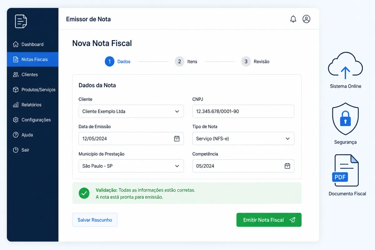 Emissor de Nota Simples e Sem Complicação