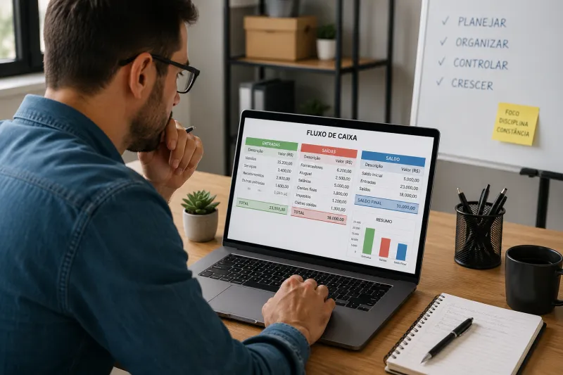 Fluxo de Caixa Simples para Empresas Pequenas: Como Organizar as Finanças do Negócio