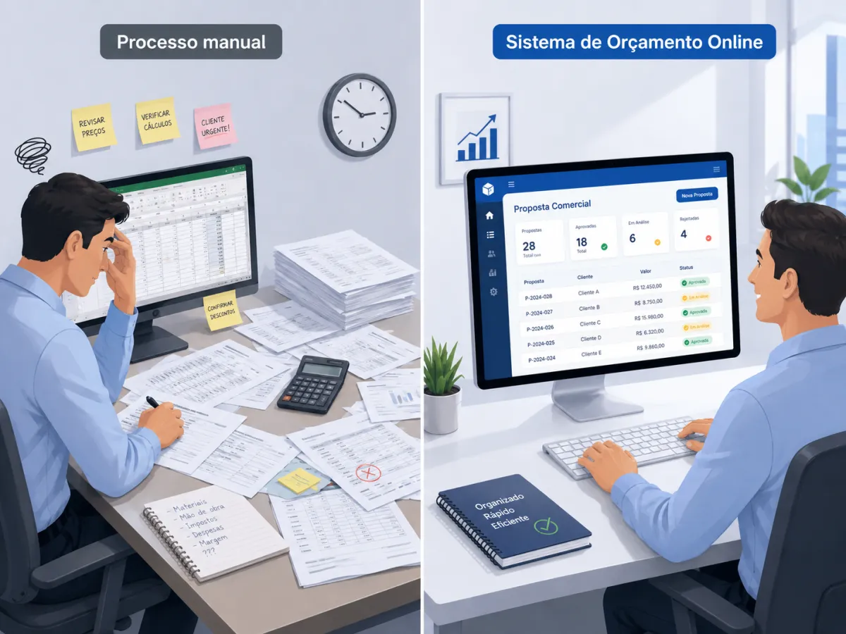 Sistema de Orçamento Online: Como Reduzir Erros e Ganhar Mais Eficiência Comercial