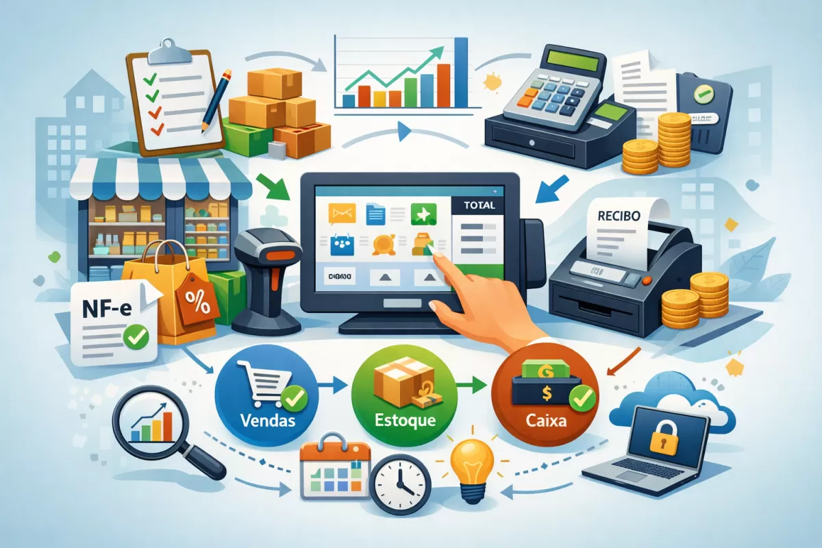 PDV para Loja: Controle Vendas, Estoque e Caixa em um Só Lugar