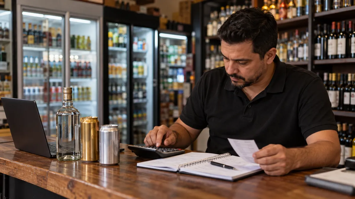 Conferência dos custos e preços das bebidas