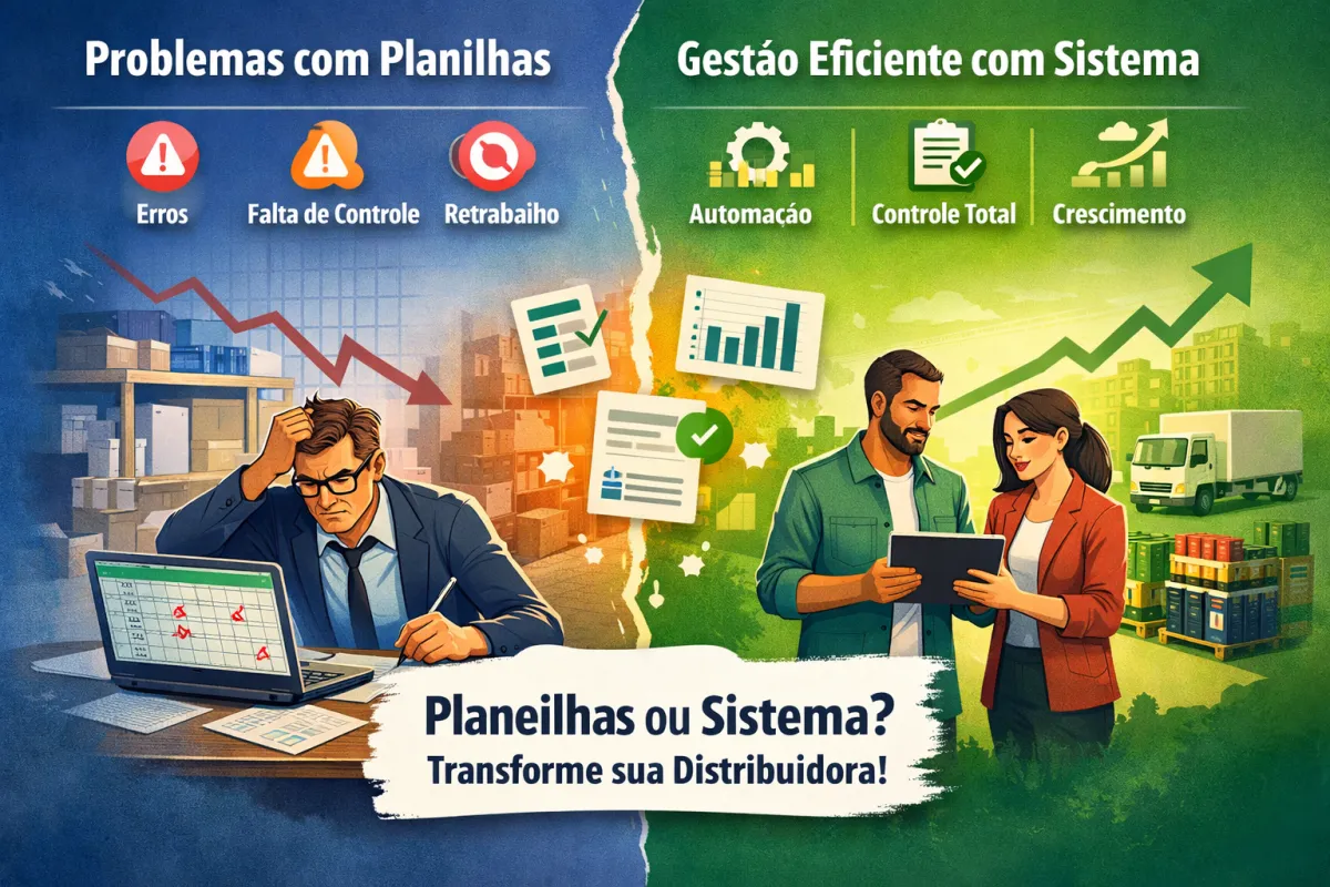 Ainda Usa Planilhas? Veja Por Que um Sistema para Distribuidora de Bebidas é Essencial Hoje
