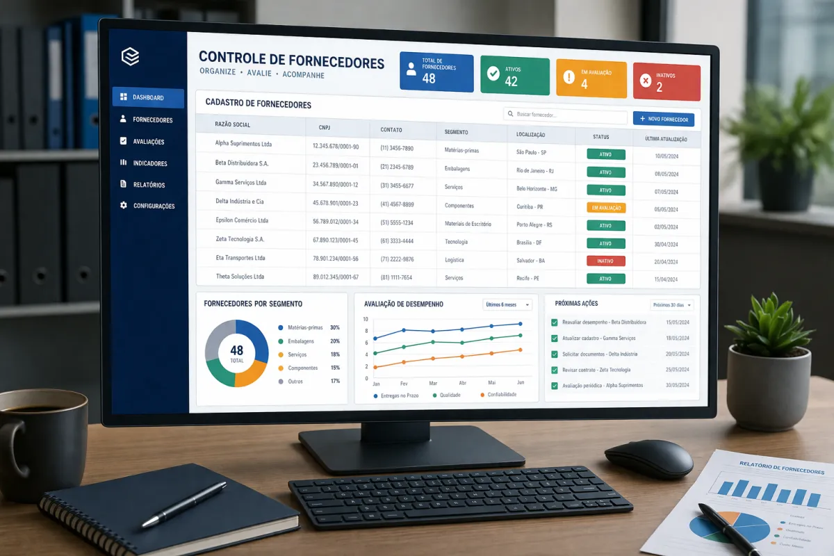 Controle de Fornecedores na Prática: Passo a Passo Simples e Eficiente