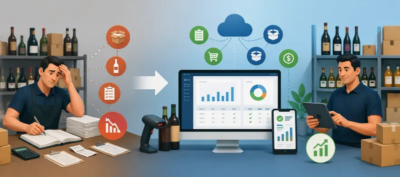 Como um Sistema para Distribuidora de Bebidas Melhora a Gestão de Adegas e Estoque