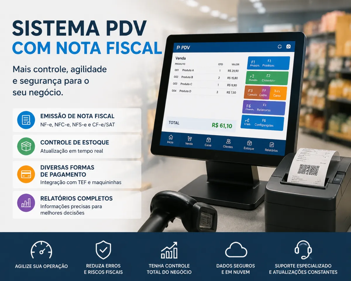 Sistema PDV com Nota Fiscal: Guia Completo para Escolher a Melhor Solução para Sua Empresa