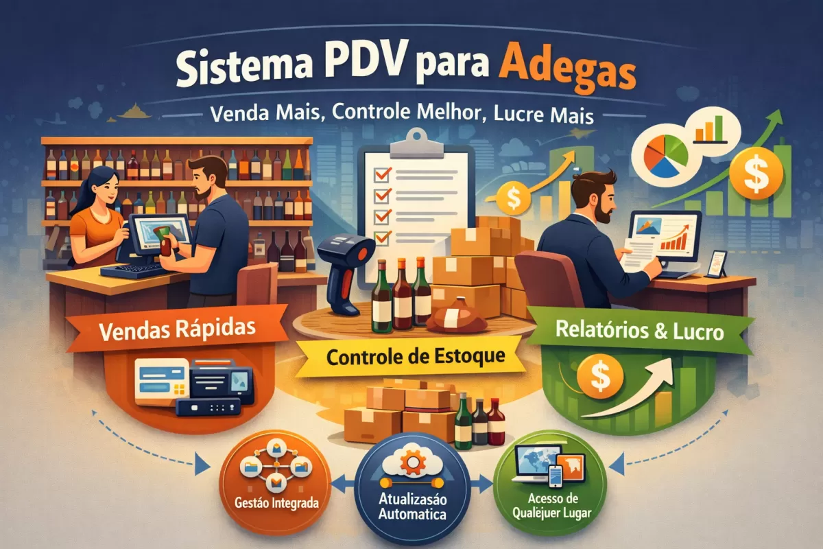 Sistema PDV para Adega Completo: Simples, Rápido e Lucrativo