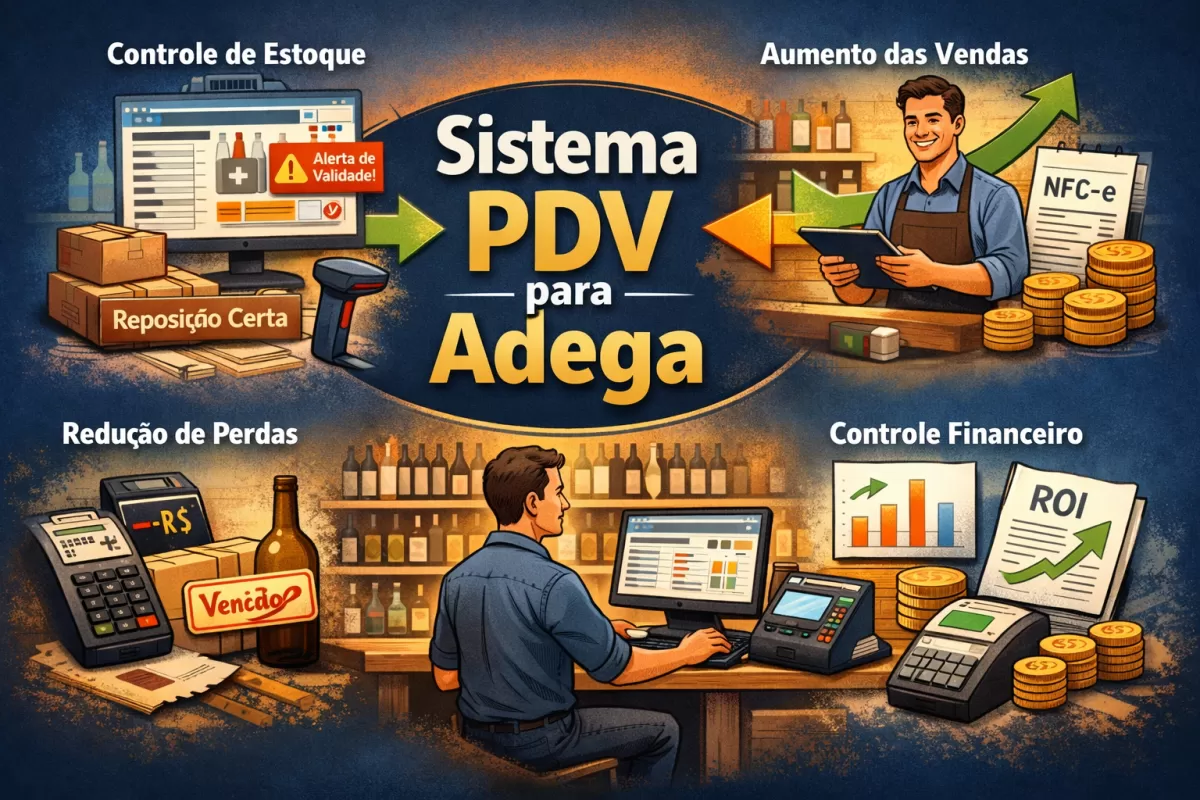 Sistema PDV para Adega: Como Aumentar as Vendas e Controlar Seu Estoque Sem Perder Dinheiro