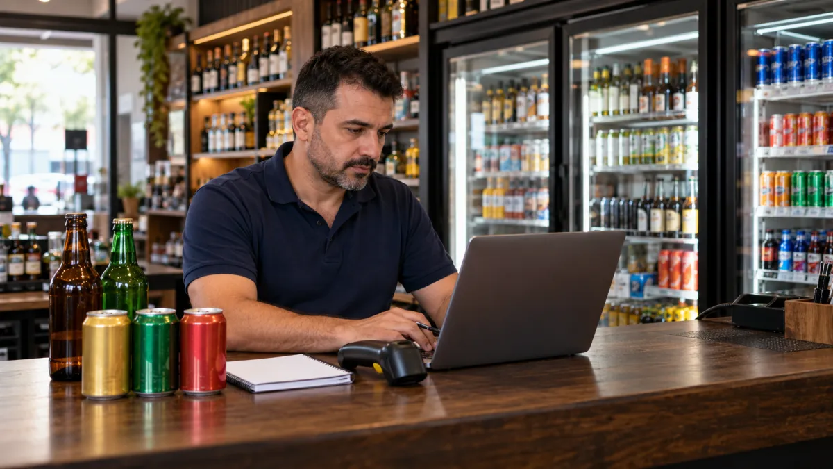 Organização de bebidas e análise de vendas