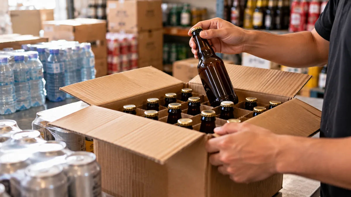 Conferência de estoque de bebidas