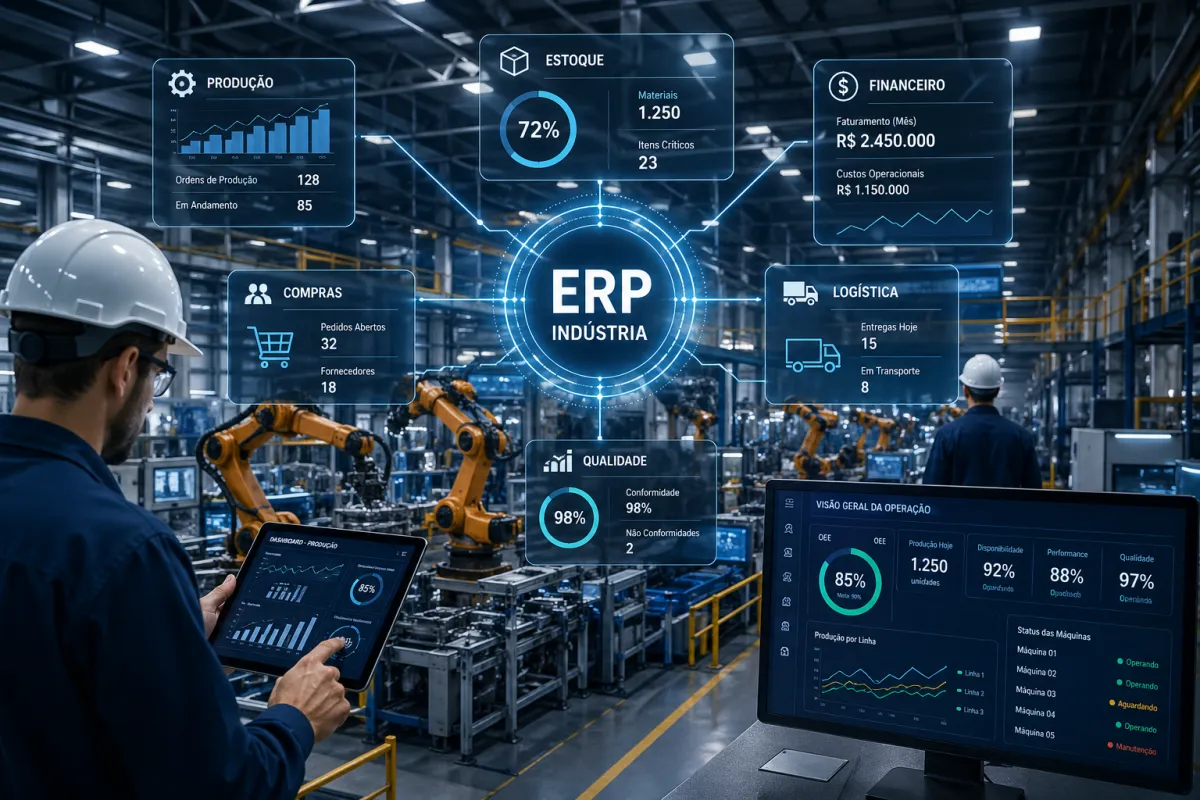 ERP Industria: Veja Como Implementar Sem Complicar